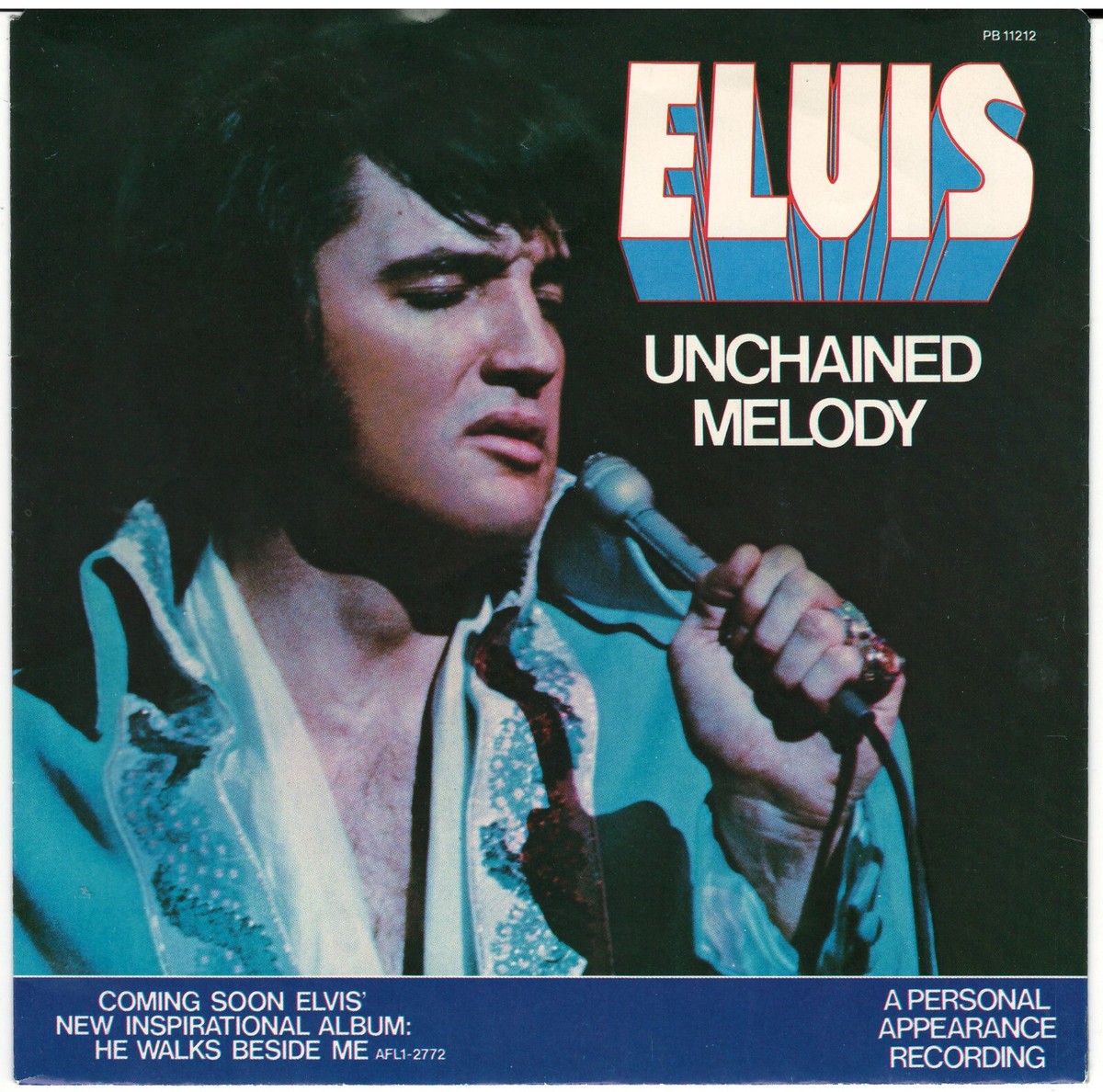 UNCHAINED MELODY/SOFTLY AS I LEAVE YOU Elvis Presley (Vinyl