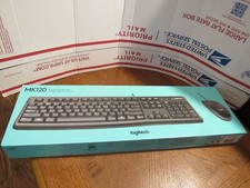 Logitech MK120 Wired Keyboard and Mouse Combo for Windows, Optical Wired Mouse