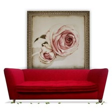 Bretz Sofa rot Viersitzer Designklassiker Monster 4-Sitzer geringe Sitztiefe TOP