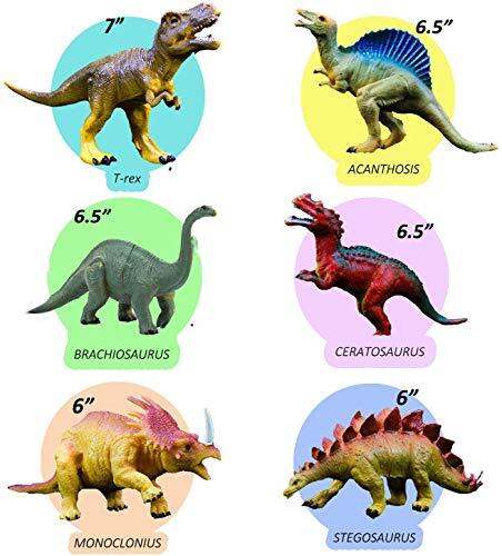 Dinosaur Toy Set Realistic Figures Large Toys Lot for Boys Toddler Kids Playset