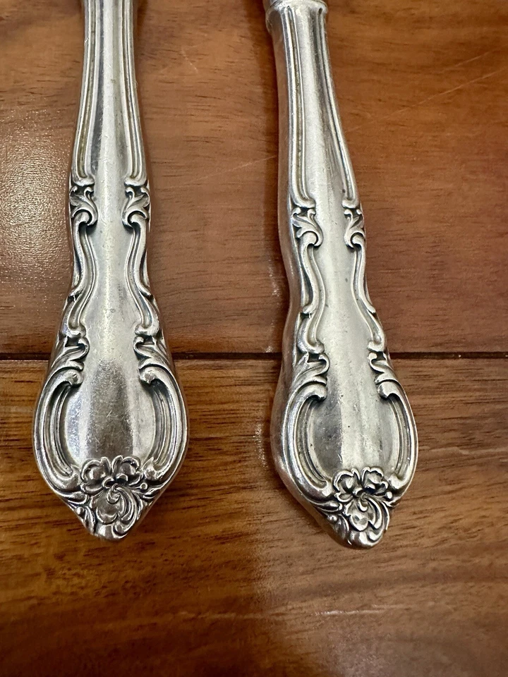 Easterling Sterling Silver Vintage Flatware Set 10 Pieces - Image 3 of 4