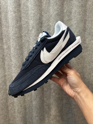 Fragment Design x Sacai x Nike LDWaffle "Blackened Blue" - Uomo Taglia 10 - Foto 7 di 24