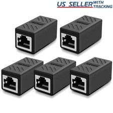 5 pcs RJ45 Inline Coupler Cat7 Cat6 Cat5e Ethernet LAN Network Cable Adapter