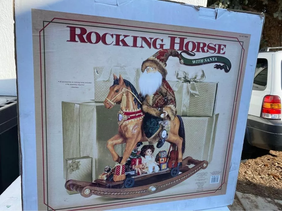 RARE AND HARD TO FIND Rocking Horse with Santa Costco 685839 eBay