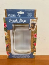  Reusable Mason Jar Snack Bags Evriholder BPA Free 10 Pieces