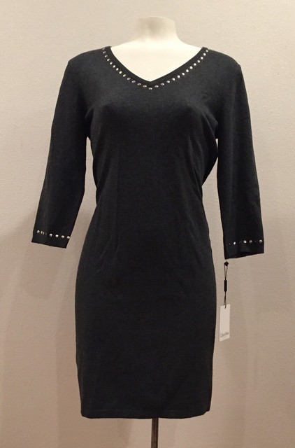 studded sweater dress