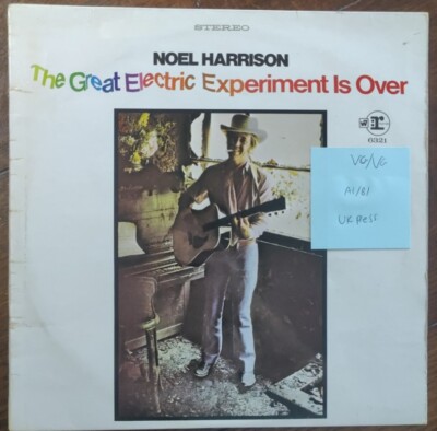 Noel Harrison The Great Electric Experiment Vinyl Record VG/VG RSLP6321 1969 1st