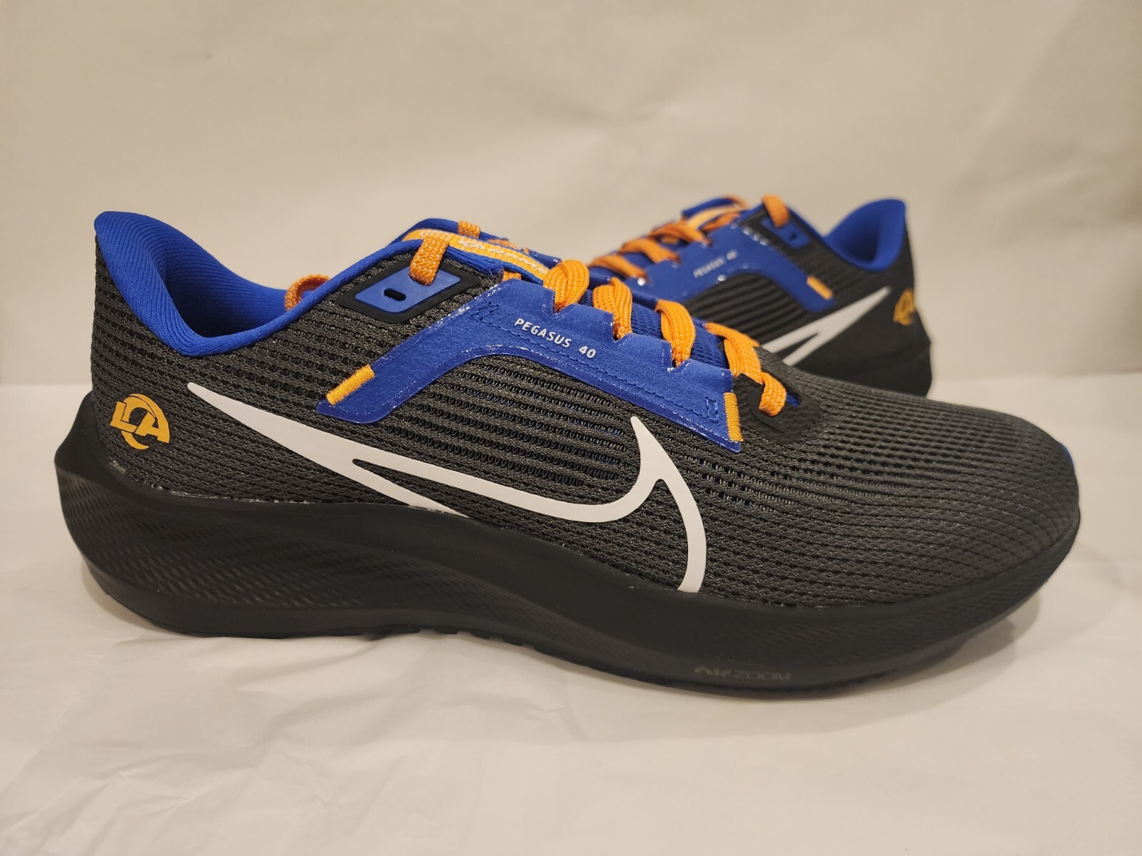 Nike Los Angeles Rams Air Zoom Pegasus 40 Running Shoes Mens 8.5 DZ5958-001