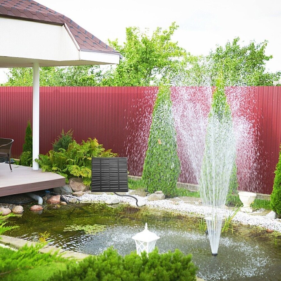 Solar pump, pond pump, fountain, garden fountain, fountain with battery