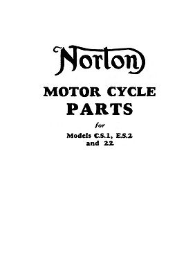 0798) 1930-1932 Norton C.S.1, E.S.2, 22 parts book | eBay UK