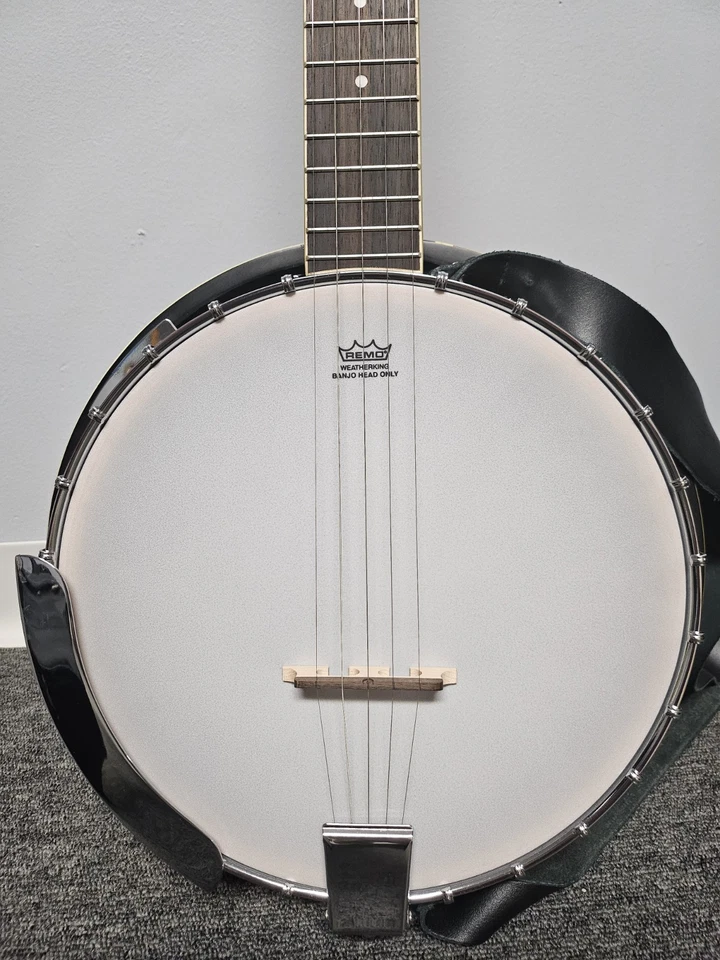 remo weather king banjo con cuerdas Foto 3 de 4