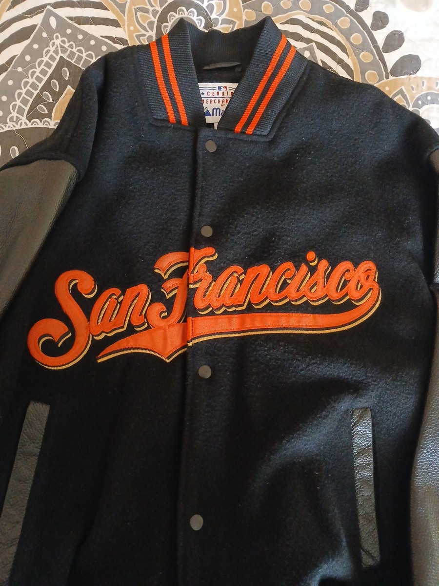 サンフランシスコ ジャイアンツ オーセンティック ジャケット マジェスティック Rare Vintage Majestic San Francisco Giants Varsity Jacket Sz XL