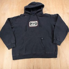 BILLABONG embroidered pullover hoodie sweatshirt LARGE vtg 90s y2k surf skate