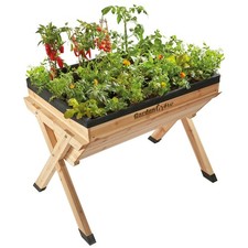Large Raised  Vegetable Planter Flower Bed Wooden Framed Trough