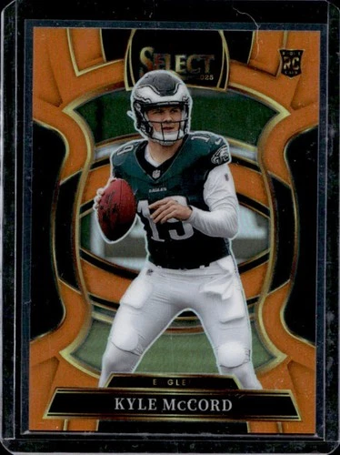 2025 Panini Select Kyle McCord Concourse RC Orange Prizm Rookie #/49 Eagles
