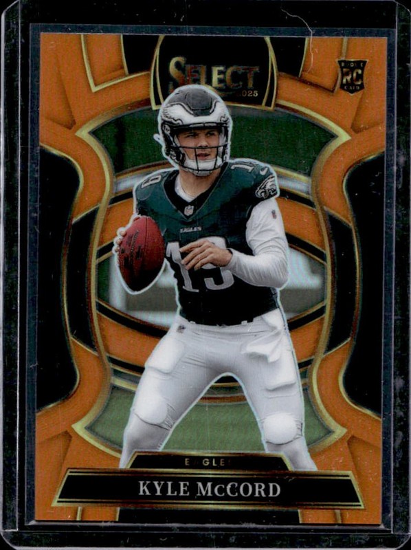 2025 Panini Select Kyle McCord Concourse RC Orange Prizm Rookie #/49 Eagles
