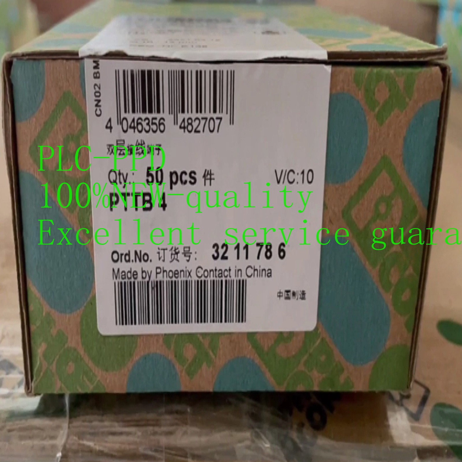 50pcs/box New Phoenix 3211786 Contact PTTB 4 Double Layer Terminal Blocks