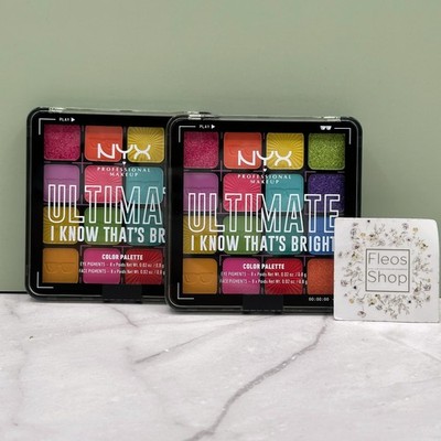 NYX Ultimate Eyeshadow Palette I Know That's Bright 2-pack - Sealed & Authentic