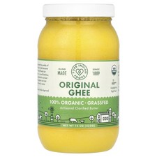 Pure Indian Foods Ghee 100 Organic Grass-Fed 15 oz 425 g BPA-Free, Organic,