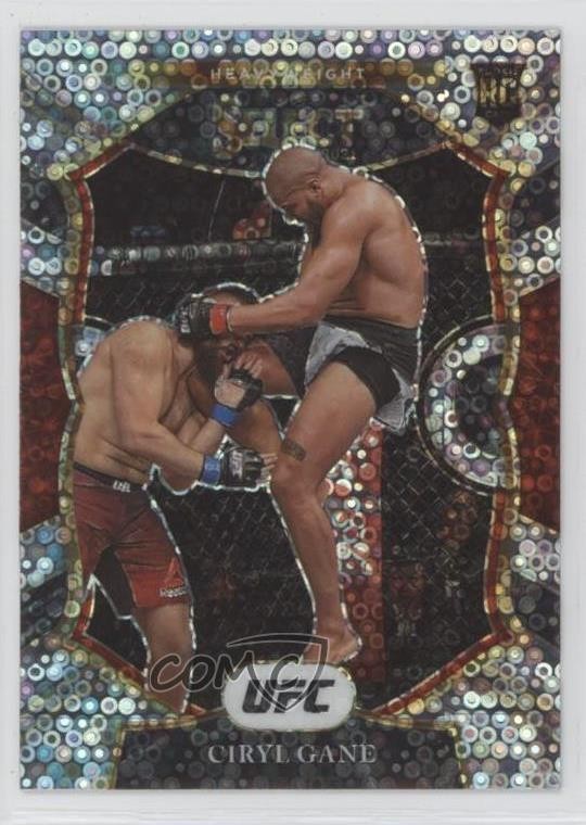 2021 Panini Select UFC Concourse Disco Prizm Ciryl Gane #98 ms9