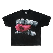 GRILLZ TEE Boxy Vintage Shirt Graphic Tee Streetwear Y2K