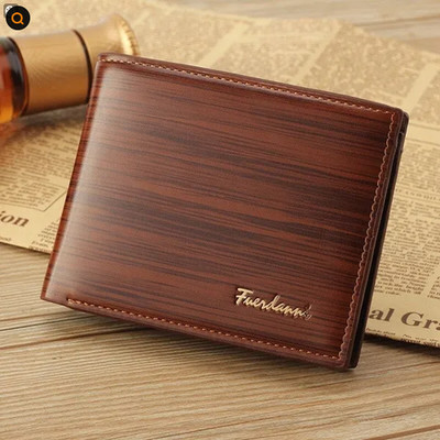 Genuine Leather Wallet Men's Wallet Credit Card Holder Billfold Wallet