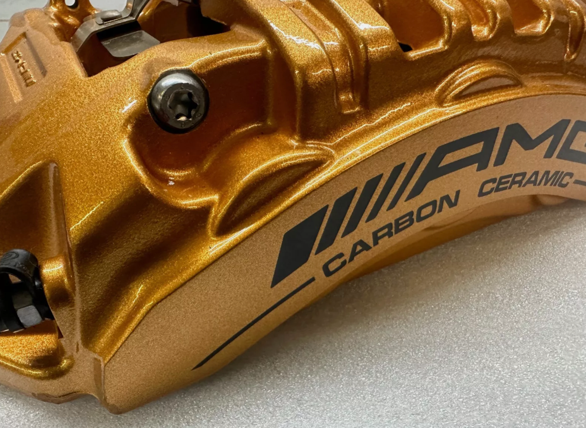 GENUINE MERCEDES AMG GTR C63 E63 CARBON CERAMIC GOLD LEFT FRONT