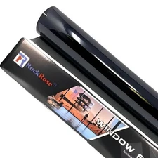 RockRose Charcoal 2PLY Premium Carbon 5% VLT Car Window Tint  20 in x 10FT 