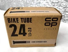 Coop Cycles Bike Tube 24 1.5-2.0 35mm Schrader Valve Tire Bicycle NEW x 1 tube
