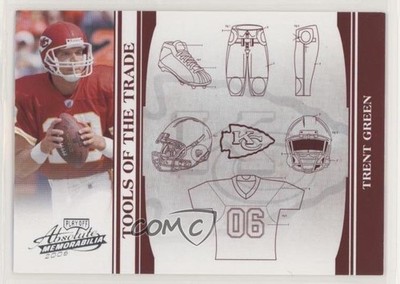 2006 Playoff Absolute Memorabilia Tools of the Trade Red 11/100 Trent Green 0c3