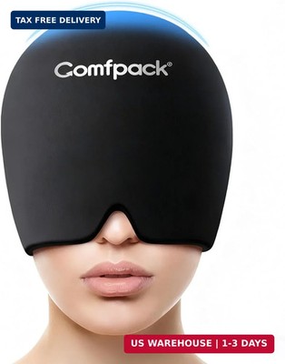 Comfpack Migraine Relief Cap, FSA Eligible, Full Head Cold Compress Soft Stretch