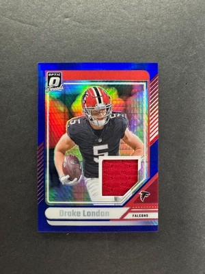 Drake London 2024 Panini Donruss Optic Threads Patch #DTB-DLN