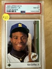 1989 Upper Deck - Star Rookie Ken Griffey Jr #1 (RC) PSA 8