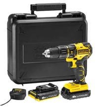 Stanley FATMAX 18v combi Drill 2x2Ah In Case (STANLEY Fatmax KFMCD628D2K-GB)