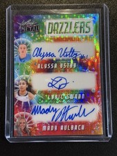 2024 Leaf Tie Dye Auto Sparks Alyssa Ustby Mady Aulbach Lyric Swann Prizm #d 1/1