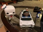 Funko Pop! Rides: Ghostbusters Ecto-1 with Winston Z #04+Stay Puft #109 - LOOSE
