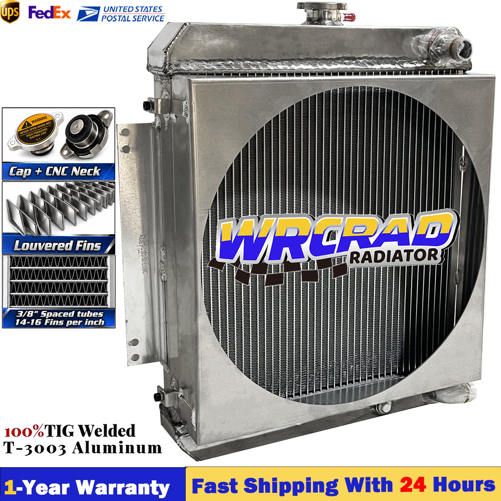 Aluminum Radiator Fit Mustang/Owatonna Skid Steer Loaders 920 930 940 #425-34708