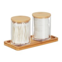 WattestäBchenbehäLter WattestäBchen Organizer KosmetikbehäLter Make-Up BehäLter