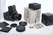 Zenza Bronica SQ-A, Zenzanon- PS 80mm f2.8 lens, Waist Level Find, (3)  Backs