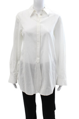 Rag & Bone Womens Collared Cotton Button Up White Long Sleeve Size S