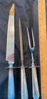 Reed & Barton Sterling 1912 COLUMBIA 3 PIECE ROAST CARING SET  monogrammed