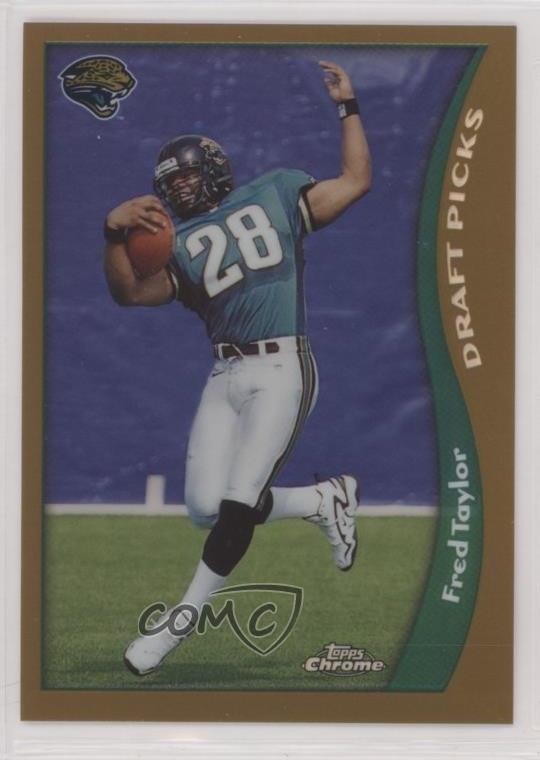 1998 Topps Chrome Draft Picks Refractor Fred Taylor #152 06bg