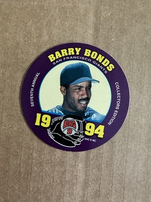 1994 King B Collector's Edition Disc - (#24 of 24) - Barry Bonds - Giants