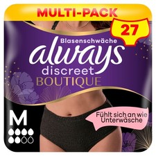 Always Discreet Boutique Inkontinenz-Höschen M Schwarz 9 Stk Super Saugfähig