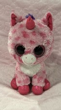 Ty Inc. Beanie Boo Plush Stuffed Animal Sugar Pie the Pink Unicorn 9"