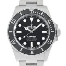 ROLEX SUBMARINER No Date 124060 black Random Number second hand mens