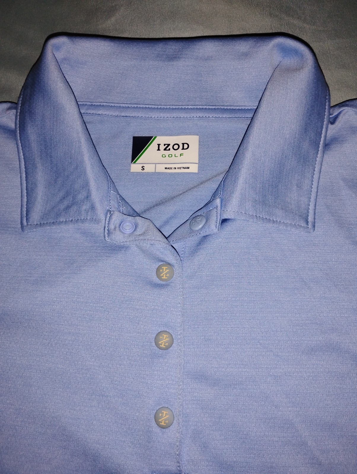 Izod Golf Sleeveless Shirt Light Blue Tank Top Women's Size Small