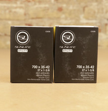 Two Pack Sunlite 700 x 35-42c Gravel Bicycle Inner Tube 48mm Presta Valve Hybrid