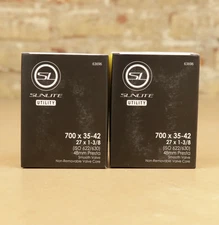 Two Pack Sunlite 700 x 35-42c Gravel Bicycle Inner Tube 48mm Presta Valve Hybrid