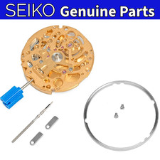 Movimiento automático esqueleto Seiko TMI NH71A dorado Japón 24 joyas alta precisión